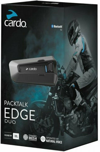Cardo Packtalk Edge Duo Dual Intercom for Riding Helmet with Bluetooth