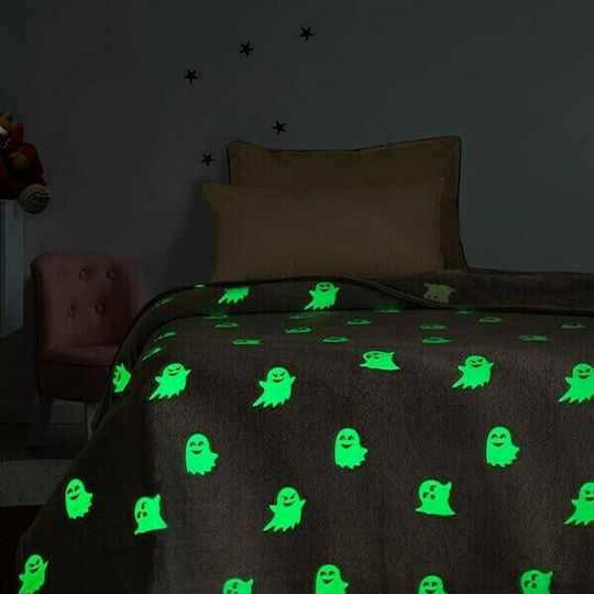 Sunshine Samt Kinderdecke Ghost Leuchtendes Grau 160x220cm