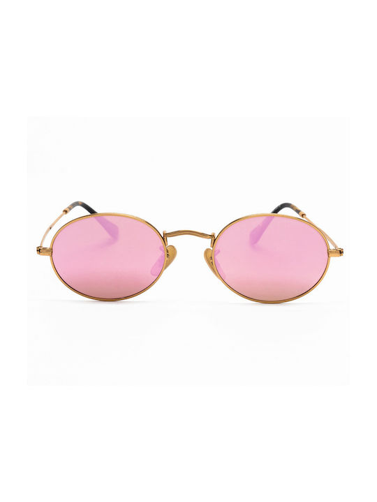 Mohiti 3547 Sunglasses Χρυσά with Metal Frame & Pink Lens Mohiti 3547 Sunglasses Χρυσά with Metal Frame & Pink Lens