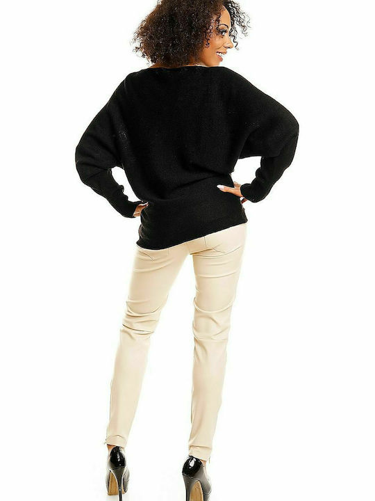 PeeKaBoo Women's Long Sleeve Sweater Black