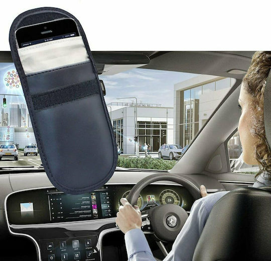 Leatherette Car Key Cover Case for 14cmx10cm Black