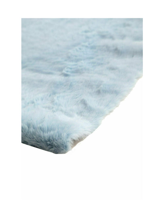 Royal Carpet Bunny Rug Rectangular Shaggy Furry Blue