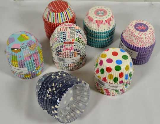 Sidirela Baking Cups for Party 200pcs (Μiscellaneous Designs)