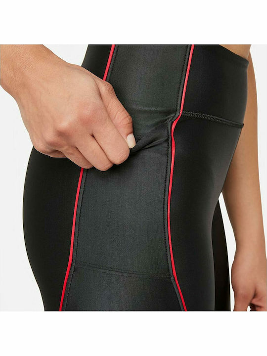 Dri-Fit Training Γυναικείο Ποδηλατικό Κολάν Ψηλόμεσο Μαύρο