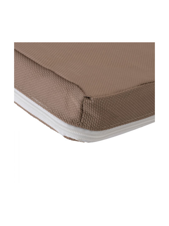 HomeMarkt Sunbed Cushion with Backrest Sifnos Mocha 117x78cm