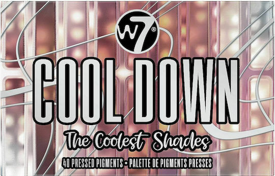W7 Cosmetics Cool Down Eye Shadow Palette in Solid Form The Coolest Shades 36gr
