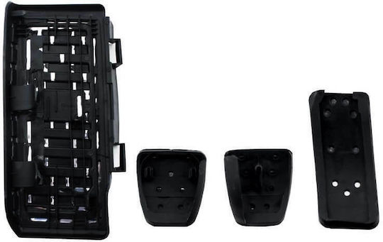 Carner Car Pedal Set Non Slip for Audi A1 / A3 / Q2 / TT Aluminum Black 4pcs