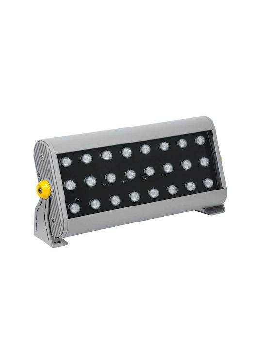 GloboStar Flood-Hena Außenstehlampe LED Wall Washer 48W RGB IP65 Silber