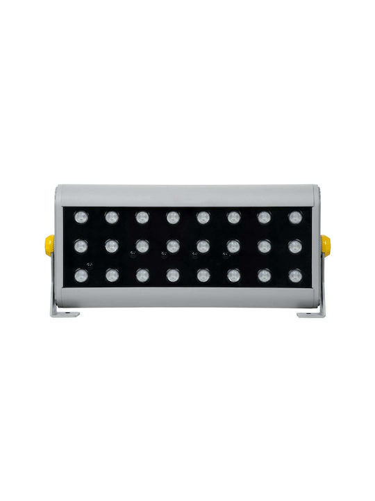 GloboStar Flood-Hena Außenstehlampe LED Wall Washer 48W RGB IP65 Silber
