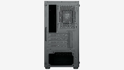 Aerocool Hexform Gaming Mini Tower Κουτί Υπολογιστή με Πλαϊνό Παράθυρο Μαύρο