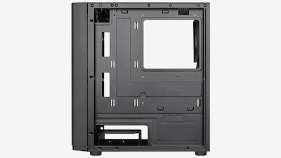 Aerocool Hexform Gaming Mini Tower Κουτί Υπολογιστή με Πλαϊνό Παράθυρο Μαύρο