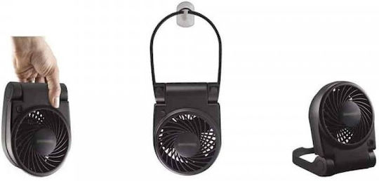 Honeywell HTF090E USB / Batteriebetriebener Klappbarer Ventilator 18cm mit USB Schwarz