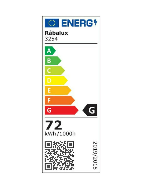 Rabalux Tornado Modern Metall Deckenleuchte mit Integrierter LED 48Stück Weiß