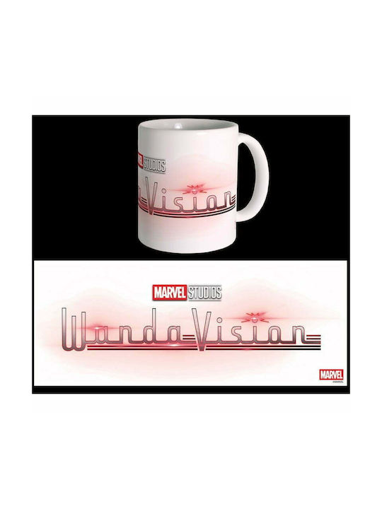 GB eye Wandavision Logo Κούπα Κεραμική Λευκή 300ml