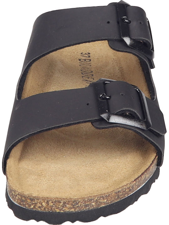 Flache Sandalen für Damen in Schwarz Farbe
