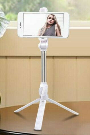 XT-10S Selfie Stick Τρίποδο Κινητού Bluetooth Λευκό