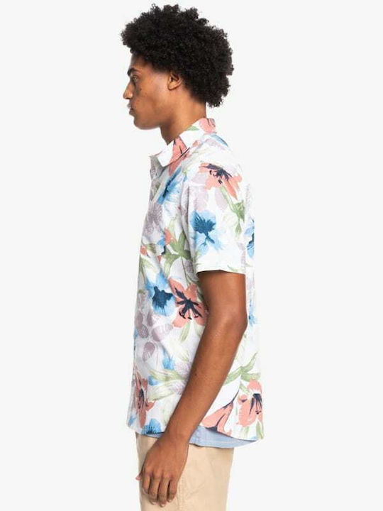 Garden Path Short Sleeve Cotton Shirt Floral Multicolour EQYWT04286 WCL7