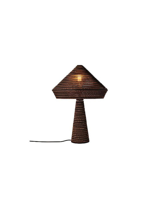 Villa Collection Table Lamp for Socket E27 with Brown Shade and Base