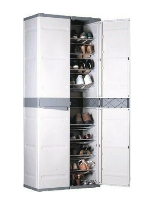 Smart Cabinet Shoe Rack Made of Polypropylene with 8 Shelves 73x44x179 cm PP01