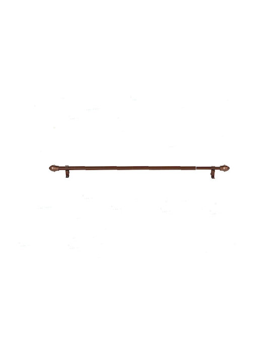 Import Hellas Extendable Metallic Curtain Pole Briz-Briz Single Φ12mm 55-85cm Oxide cm