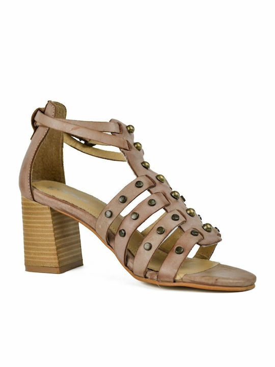 Leder Sandalen Braun