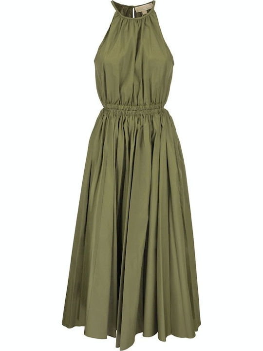 Summer Midi Dress Khaki