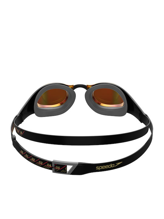 Speedo Fastskin Pure Focus Swimming Goggles Adults with Anti-fog Lenses Black