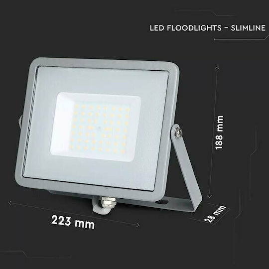 V-TAC Waterproof LED Floodlight 50W Natural White 4000K IP65