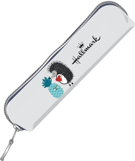 Hallmark Porkupine Pencil Case Barrel with 1 Compartment White