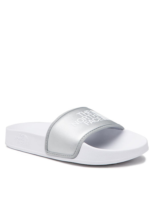 The North Face Slides Metallic Silver