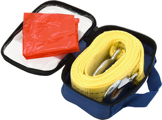 Compass Car Towing Equipment Strap with Towing Capacity up to 3 Tons in Yellow Color