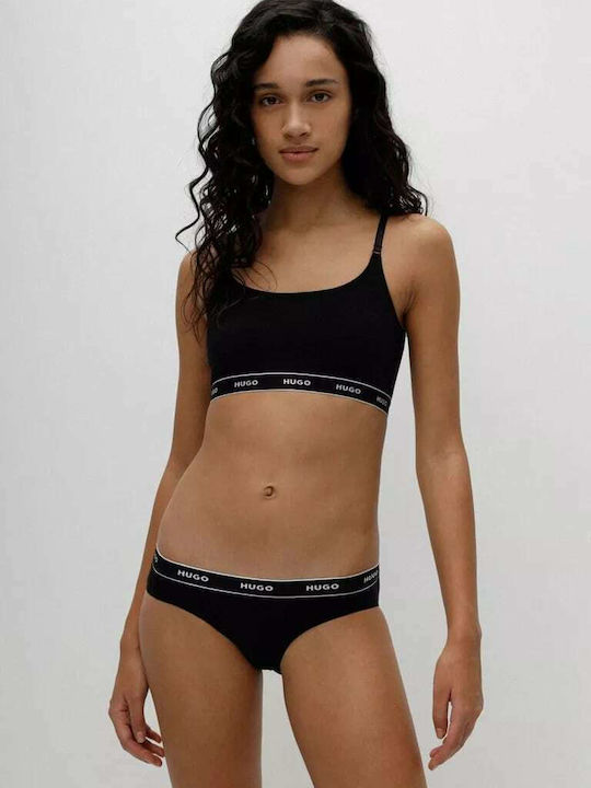 Βαμβακερά Γυναικεία Slip 3Pack Μαύρα