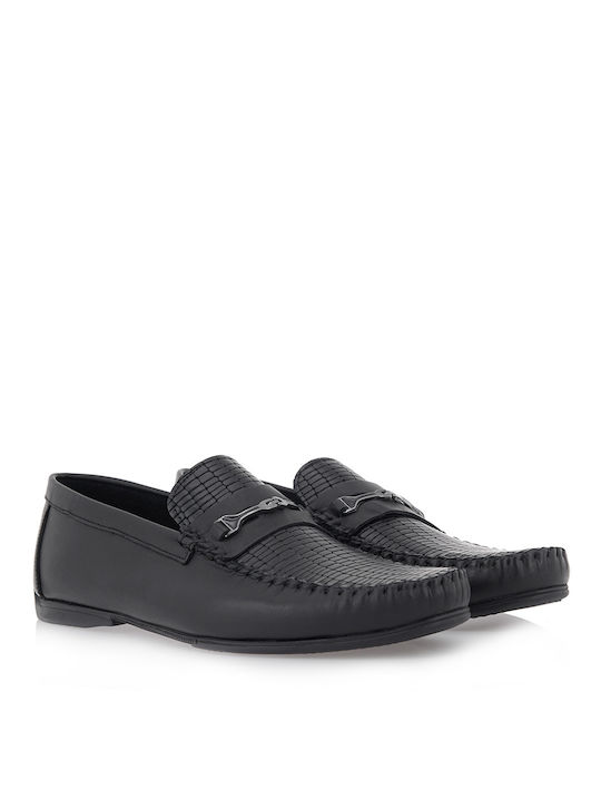 GIOVANNI MORELLI LOAFERS O572A4071Z73 - ΜΑΥΡΟ ΦΙΔΙ ΔΕΡΜΑ 407-BLACK ANTIK RUGAN