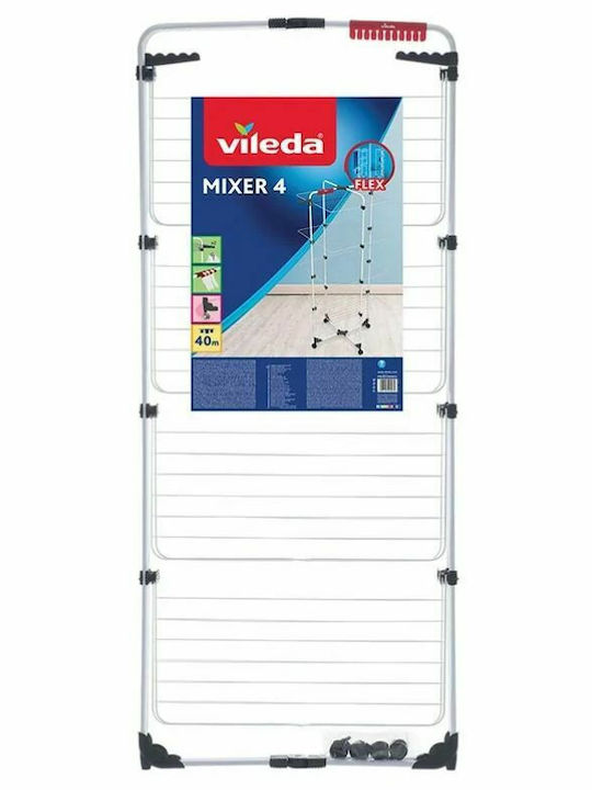 Vileda Mixer 4 Klappbar Wäscheständer Boden 71x71cm