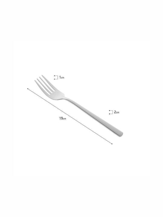 Click Metallic Table Fork Silver 19cm