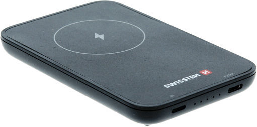 Swissten 22013970 MagSafe Power Bank 5000mAh 20W με Θύρα USB-C Power Delivery / Quick Charge 3.0 Μαύρο