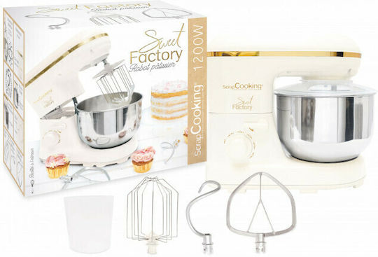 Scrap Cooking 3890 Стенд миксер 1200W с Неръждаема Купа 5лт