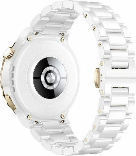 Huawei Watch GT 3 Pro Ceramic 43mm Waterproof with Heart Rate Monitor (Ceramic White)