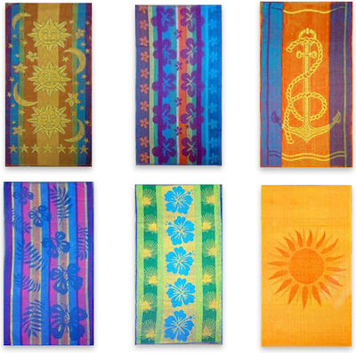 Beach Towel Cotton Multi Multi Colorful 75x150cm Joli