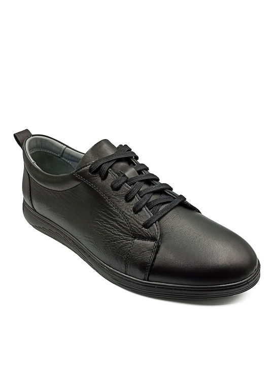 Sunshine Men's Anatomic Leather Casual Shoes Black