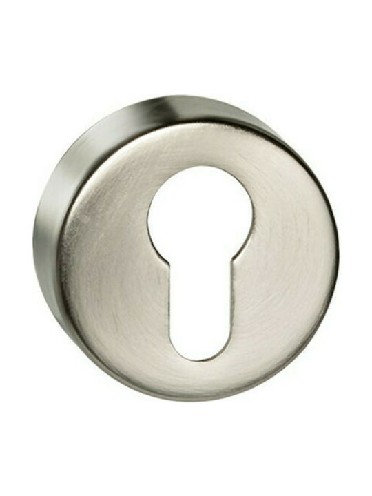 Viometale Lever Front Door with Rosette Right with Rosette Nickel