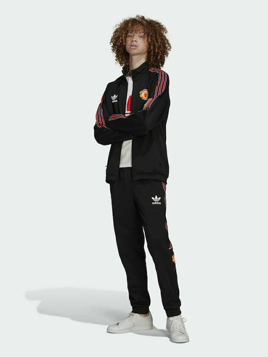 Manchester United Sweatpants with Elastic Black