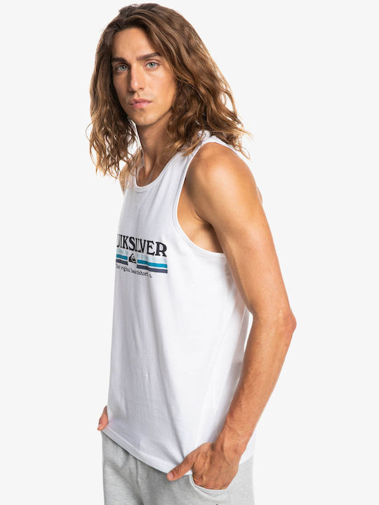 Quiksilver Ανδρική Μπλούζα Αμάνικη Λευκή