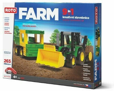 Efko Farm Vehicles Building Blocks 9 in 1 for 4+ Years 265 Pieces