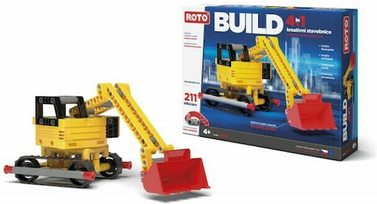 Efko Building Blocks Loader Crane 4 in 1 for Ages 4+ 211 Pieces