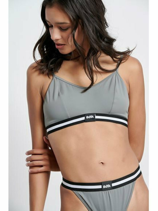 Bikini Sutien sport Argintiu
