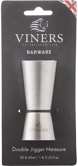 Viners Διπλή Μεζούρα Ποτών με Χωρητικότητα 30/60ml Inox