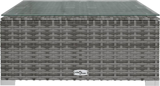 Garten- und Outdoor-Möbelsets 3 Stück Grau mit Kissen
