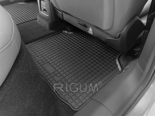 Rigum Set of Front and Rear Mats 4pcs for Skoda Enyaq Audi e-tron 2021 Black