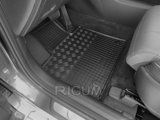 Rigum Set of Front and Rear Mats 4pcs for Hyundai Santa Fe 2020+ Black